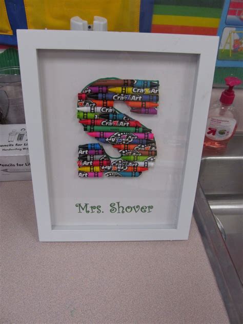 Gift ideas for retiring kindergarten teacher. i made this for my grandsons kindergarten teacher for a ...