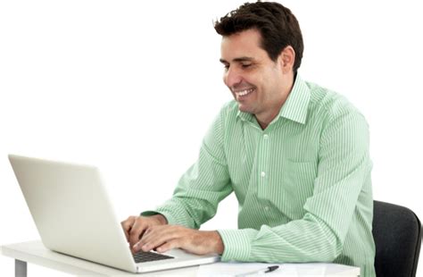 Man Using Computer Png Transparent Man Using Computerpng Images Pluspng