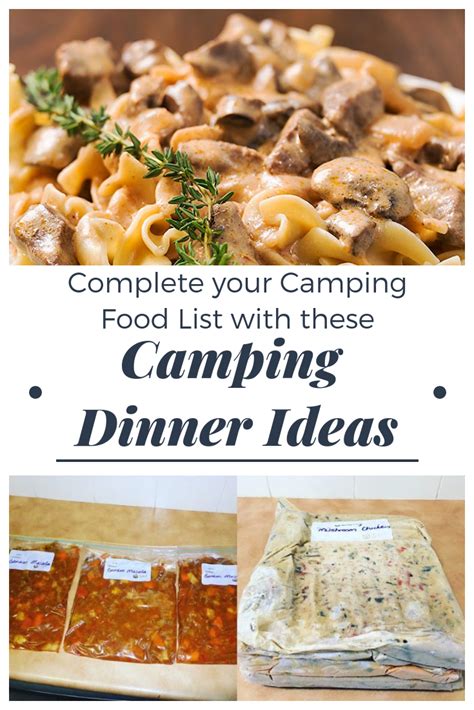 76 insanely easy summer dinner ideas. Complete your Camping Food List with these Camping Dinner ...