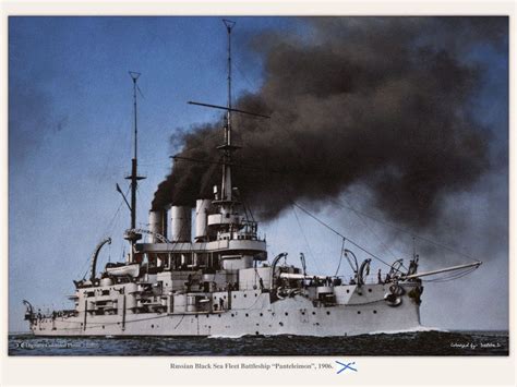 1906 Russian Black Sea Fleet Battleship Panteleimon Battleship