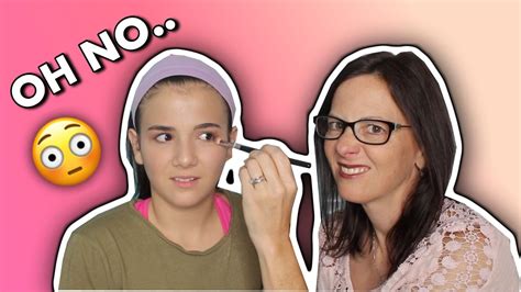 My Mom Does My Makeup Challenge Youtube