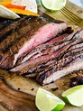 Grilled Flank Steak Fajitas Loaded with Fajita Fixin's ~ Summer Grilling