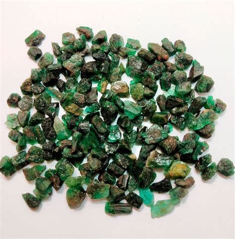 Emerald Rough Stone Genuine Emerald Crystal Natural Emerald Etsy Uk