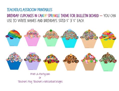 Back To School Birthday Bulletin Board Display For Classroom