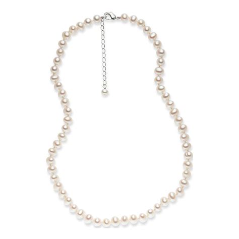 White Freshwater Pearl Necklace Brandalley