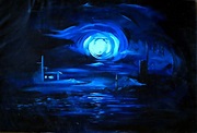Monochromatic Painting Blue at PaintingValley.com | Explore collection ...