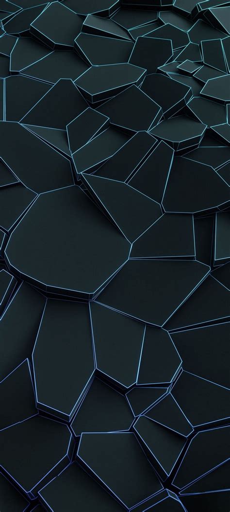 Black Blue Blocks Background Wallpaper 720x1600