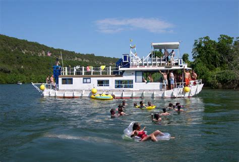 Lake Austin Party Boat Rental Sunshine Machine Boat Tours Austin
