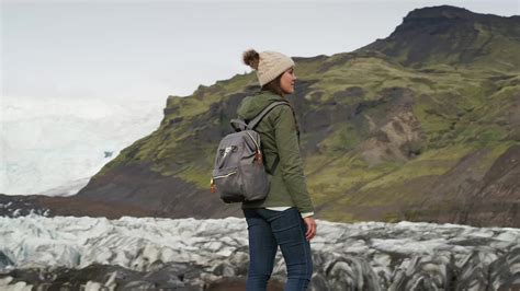 Aerials of Hiker Exploring Iceland - FILMPAC