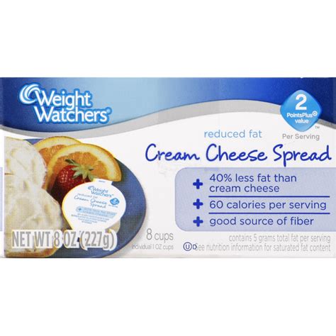 Weight Watchers Cream Cheese Spread Reduced Fat 8 Each Instacart