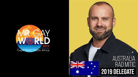 mr gay world 2019 delegate australia youtube