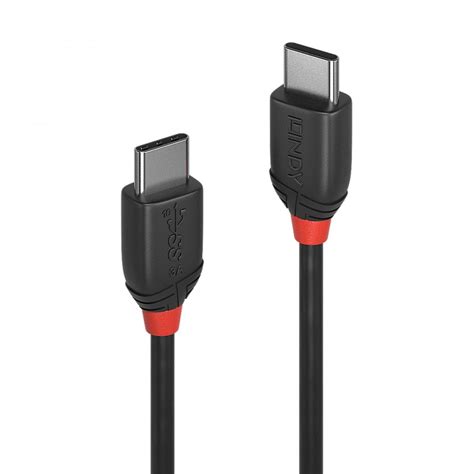 Lindy Black Line Male Usb C 31 To Male Usb C 31 Cable Superspeed