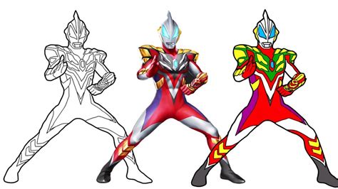 Menggambar Dan Mewarnai Ultraman Orb Gambar Mewarnai