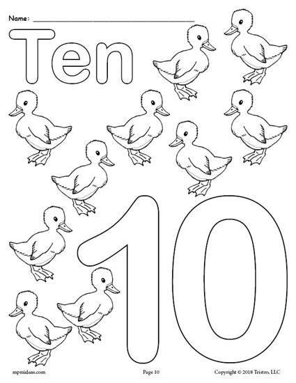 I have prepared some free printable number coloring pages from 1 through 10. Printable Animal Number Coloring Pages - Numbers 1-10 ...