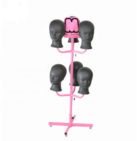 Hot Metal Retail Display Rack Hair Accessory Stand Wig Holder Stand