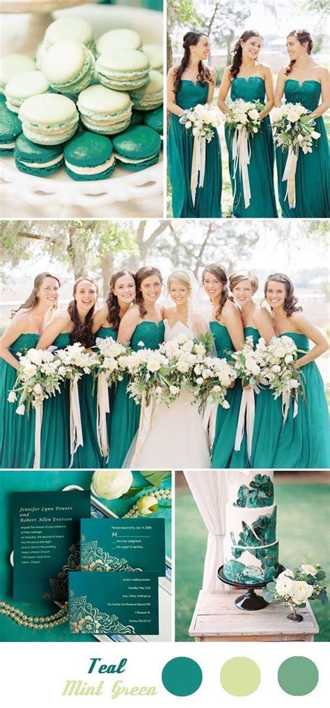 Teal And Mint Green Spring And Summer Wedding Color Ideas Summer