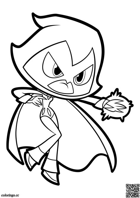 Free Coloring Pages Teen Titans