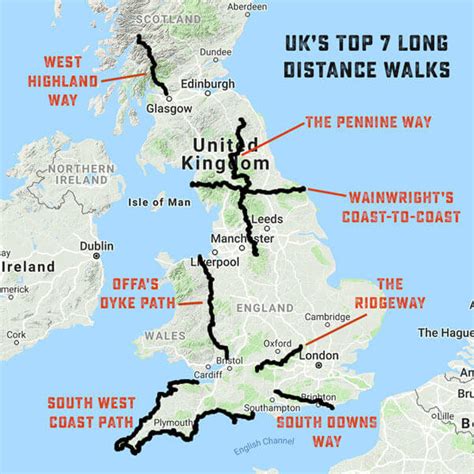 Long Distance Walks Uk Map