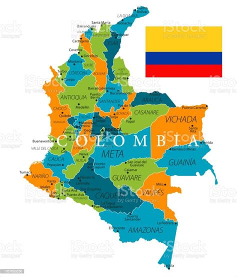 Mapa Colombia Bogota Cartagena