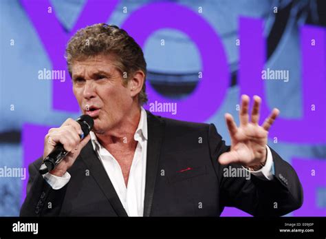 American Actor And Singer David Hasselhoff At The Media Convention Re