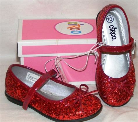 red sparkle shoes girls sparkly dorothy dress glitter flats 9 10 11 12 new ebay