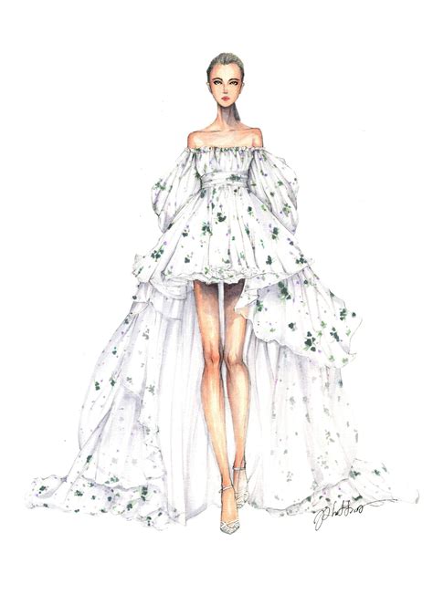 Pin By Pauline On Bridal Sketches Fashion Illustration Dresses Dress