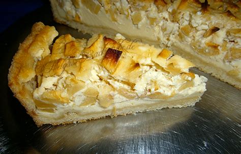 Pudding mit schmand glatt rühren. Apfel-Schmand-Kuchen 2.