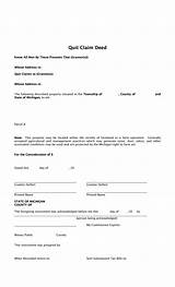 Florida Quit Claim Deed Form Template