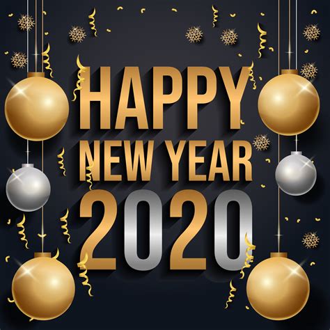 Happy New Year 2020 682284 Vector Art At Vecteezy