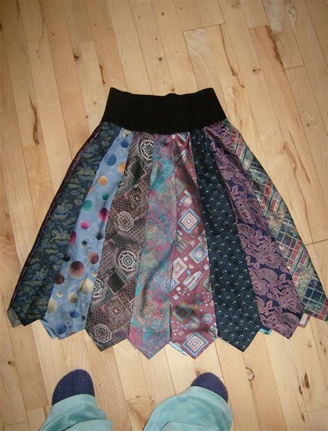 Tie Skirt 1 Upcycle Clothes Tie Skirt Diy Clothes