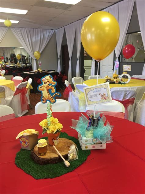 Centerpiece Winnie The Pooh Party Themes Table Decorations Centerpieces