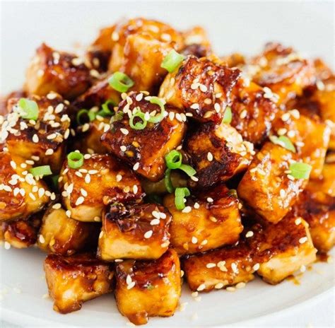 Here's an easy recipe for you to try! Soy-Brown Sugar Glazed Pan-fried Tofu #vegan #vegetarian ...