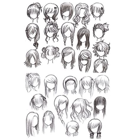 Pelo Mujer Dibujos De Anime Base Para Dibujar Dibujos