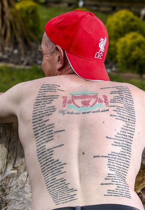 Liverpool fc merchandise liverpool fc tattoo pack. Magnificent looking colored whole back tattoo of Liverpool ...