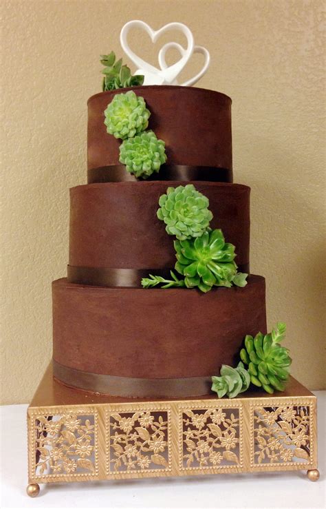 Brown Wedding Cake Chocolate ~ Dolce Designs