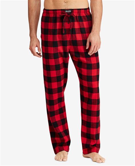 Polo Ralph Lauren Cotton Plaid Flannel Pajama Pants In Red For Men Lyst