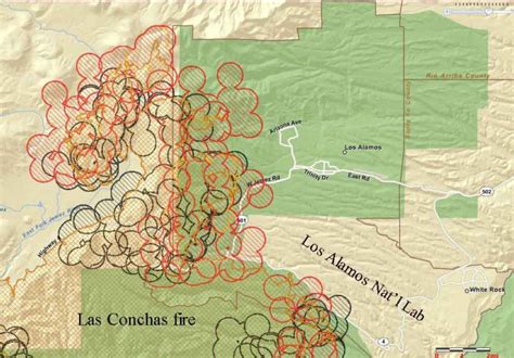 Map And Update Of Las Conchas Fire June 29 2011