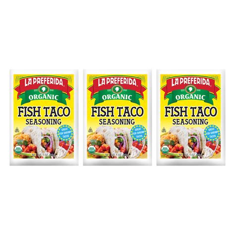 Organic Fish Taco Seasoning 1 Oz La Preferida