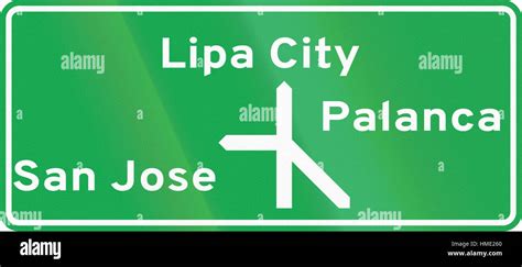 Road Sign In Philippines Direction Hi Res Stock Photography And Images