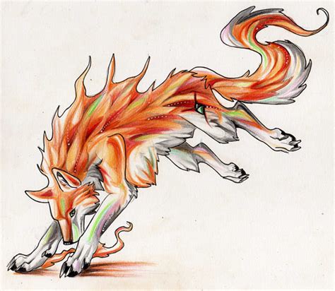 Wolf Trade Colors Of Fire By Lucky978 On Deviantart Anime Wolf