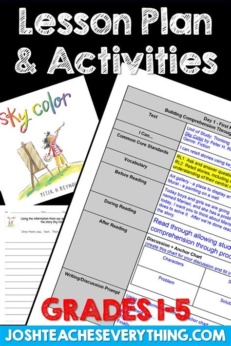 Sky Color By Peter H Reynolds Lesson Plan And Activities Fun Writing