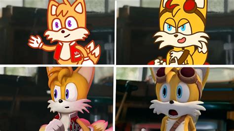 Sonic The Hedgehog Movie Tails Sonic Boom Vs Tails Sonic Prime Uh Meow