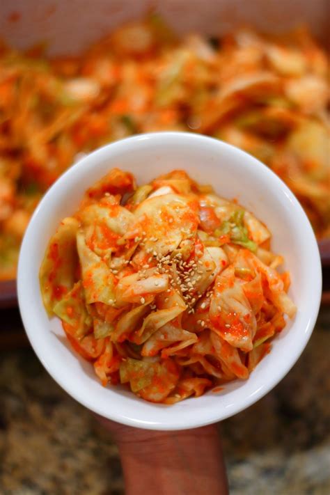 Korean Cabbage Kimchi 양배추 김치 Recipe Side Dish By Grace Love Kimchi Recipe Spicy Pork Recipe
