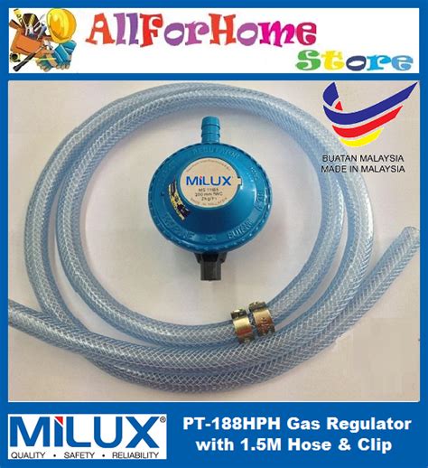 Browse by 27, jalan sena 1, taman rinting. ALL FOR HOME STORE: PT-188HPH "MILUX" GAS REGULATOR W/1.2M ...