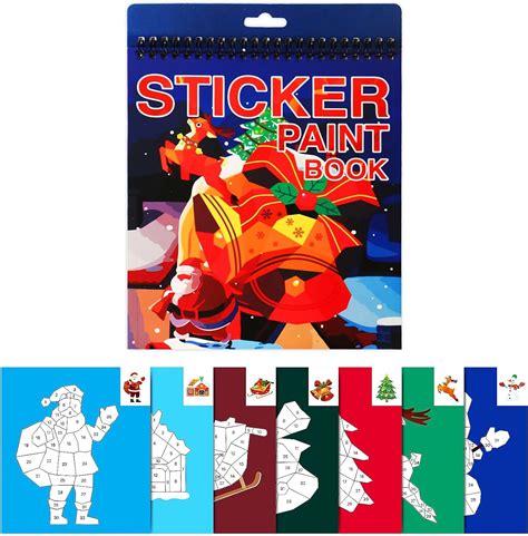 Christmas Sticker Books For Kids Ages 4 8 Christmas Crafts