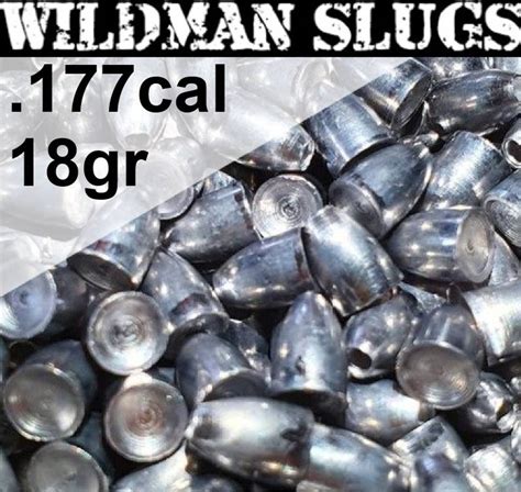 Wildman Flat Base Slugs Til Luftvåpen 45mm177 18gr 200stk Game