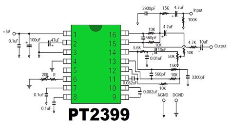Circuit stereo preamplifier with ic tda1524a tone control. Digital Echo Circuit PT2399 - Electronic Circuit