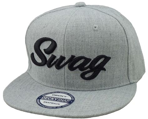 Flat Bill Snapback Cap Hat Swag 3d Hip Hop