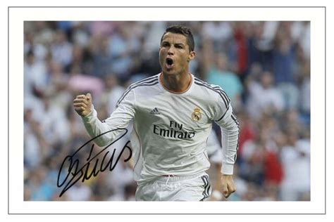 Cristiano Ronaldo Real Madrid Signed Autograph Photo Print Soccer For