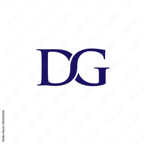 dg letter logo design vector illustration template d letter logo vector letter d and g logo